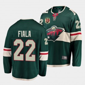 Kevin Fiala Minnesota Wild 2020-21 Home Black 20th Anniversary Men's Jersey