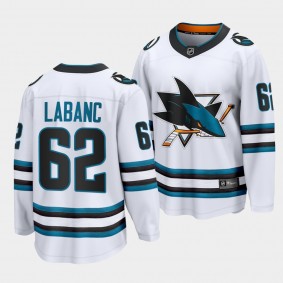 Kevin Labanc San Jose Sharks 2022-23 Away White The Evolve Jersey Men's