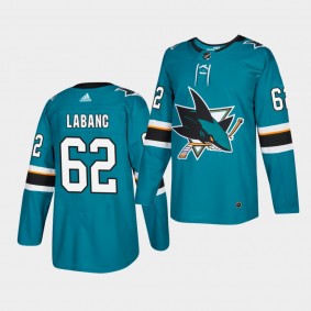 Kevin Labanc #62 Sharks Authentic Home Men's Jersey