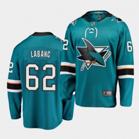 Kevin Labanc #62 Sharks 2018 Premier Home Men's Jersey