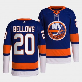 New York Islanders 2022 Home Kieffer Bellows #20 Royal Jersey Primegreen Authentic Pro