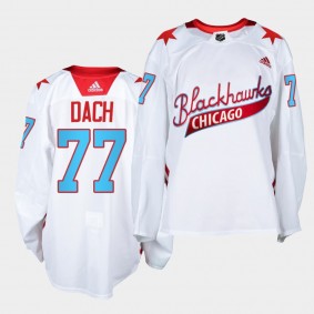 Kirby Dach #77 Blackhawks 2021 One Community Night White Jersey