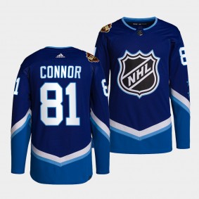 Jets 2022 NHL All-Star Kyle Connor #81 Blue Jersey Authentic Primegreen