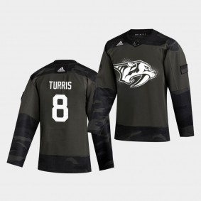 Kyle Turris #8 Predators 2019 Veterans Day Authentic Camo Jersey