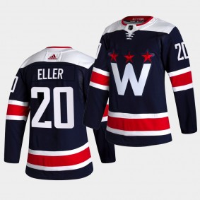 Lars Eller #20 Capitals 2020-21 Alternate Third Authentic Navy Jersey