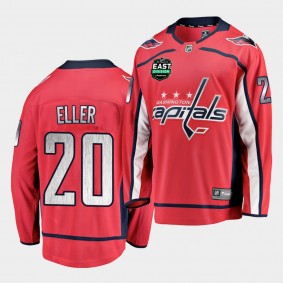 Washington Capitals Lars Eller 2021 East Division Patch Red Jersey Home