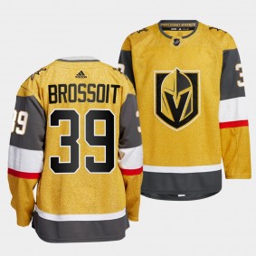 Vegas Golden Knights 2022-23 Home Laurent Brossoit #39 Gold Jersey Authentic