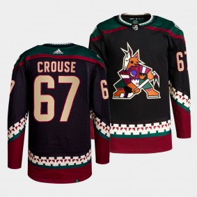 Lawson Crouse #67 Coyotes Home Black Jersey 2021-22 Primegreen Authentic