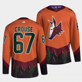 Lawson Crouse Arizona Coyotes 2022 Reverse Retro 2.0 Orange #67 Authentic Primegreen Jersey Men's