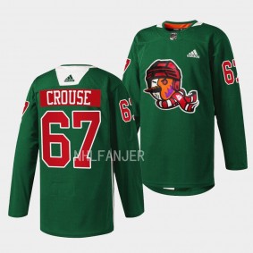 Arizona Coyotes 2022 Howliday Lawson Crouse #67 Green Jersey Warmup