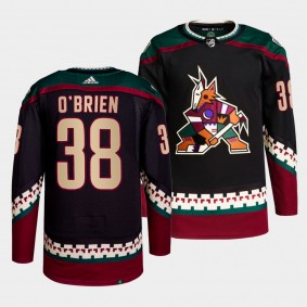 Liam O'Brien #38 Coyotes Home Black Jersey 2021-22 Primegreen Authentic