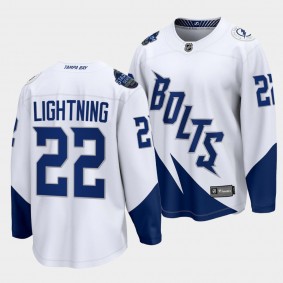 Lightning #22 2022 Stadium Series Jersey White Fanatics