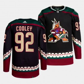 Logan Cooley Arizona Coyotes Home Black #92 Primegreen Authentic Pro Jersey Men's