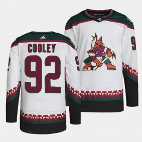 Logan Cooley Arizona Coyotes Away White #92 Primegreen Authentic Pro Jersey Men's