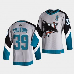 San Jose Sharks 2021 Reverse Retro Logan Couture Grey Special Edition Authentic Jersey