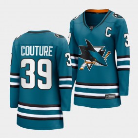 Logan Couture Sharks 2022-23 Home Premier Breakaway Women Jersey