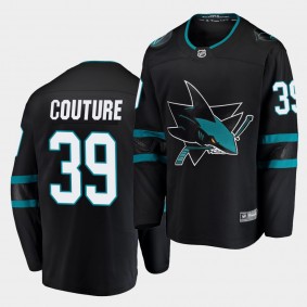 Logan Couture #39 Sharks Fanatics Branded Alternate Breakaway Men's Jersey