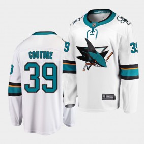 Logan Couture #39 Sharks Breakaway Away Men's Jersey