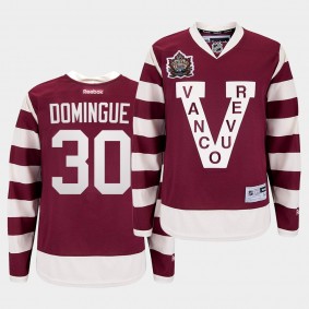 Louis Domingue Vancouver Canucks Heritage Classic Burgundy Millionaires Jersey