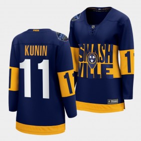 Luke Kunin Predators 2022 Stadium Series Fanatics Women Jersey