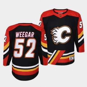 Calgary Flames MacKenzie Weegar 2022 Special Edition 2.0 Black #52 Youth Jersey Retro