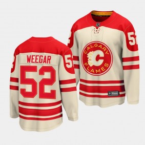 Calgary Flames MacKenzie Weegar 2023 NHL Heritage Classic Cream Premier Breakaway Player Jersey Men's