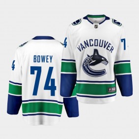 Madison Bowey Vancouver Canucks Away Men White 2021 Trade Jersey