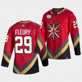 2021 Outdoors Sunday Lake Tahoe Vegas Golden Knights Marc-andre Fleury Retro Jersey Red