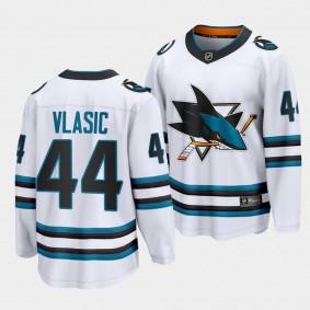 Marc-Edouard Vlasic San Jose Sharks 2022-23 Away White The Evolve Jersey Men's