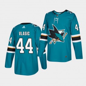 Marc-Edouard Vlasic #44 Sharks Authentic Home Men's Jersey