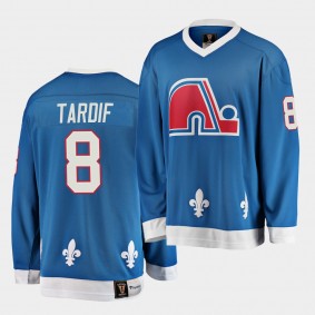 Marc Tardif Quebec Nordiques Vintage Heritage Blue Jersey