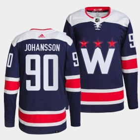 Washington Capitals 2022 Alternate Marcus Johansson #90 Navy Jersey Primegreen Authentic Pro
