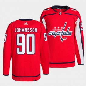 Washington Capitals 2022 Home Marcus Johansson #90 Red Jersey Primegreen Authentic Pro