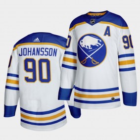 Marcus Johansson Buffalo Sabres 2020-21 Away White Jersey Authentic