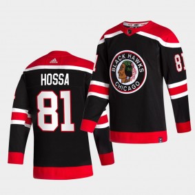 Chicago Blackhawks 2021 Reverse Retro Marian Hossa Black Special Edition Authentic Jersey