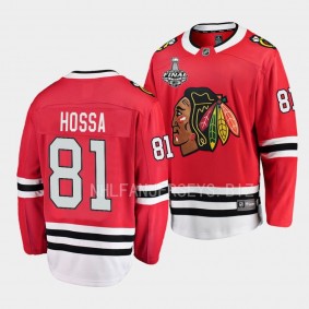 Chicago Blackhawks Marian Hossa 2015 Stanley Cup Finals Red Retired Jersey Men's