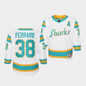 Mario Ferraro San Jose Sharks Youth Jersey 2022 Special Edition 2.0 White Replica Jersey