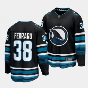 San Jose Sharks Mario Ferraro 2023-24 Cali Fin 3rd Alternate Black Breakaway Player Jersey Men's