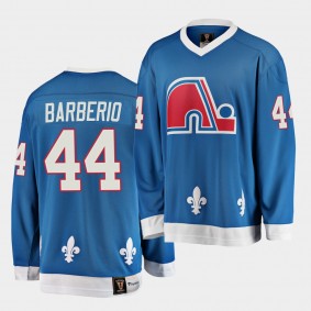 Mark Barberio Quebec Nordiques Vintage Heritage Blue Jersey