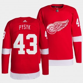 Detroit Red Wings Primegreen Authentic Mark Pysyk #43 Red Jersey Home