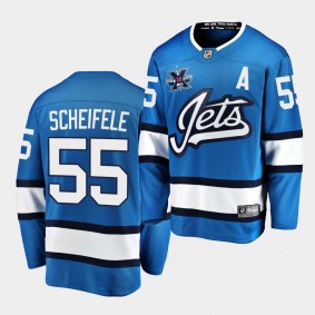 Mark Scheifele Winnipeg Jets 2020-21 10th Anniversary Blue Honor Hawerchuk Men Jersey