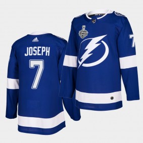 Tampa Bay Lightning Mathieu Joseph 2020 Stanley Cup Final Bound Authentic Player Blue Jersey