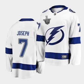 Mathieu Joseph #7 Lightning 2021 Stanley Cup Final White Jersey