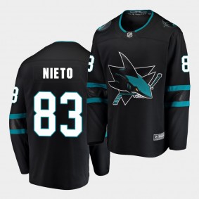 Matt Nieto San Jose Sharks 2020-21 Alternate Men Black Breakaway Player Jersey