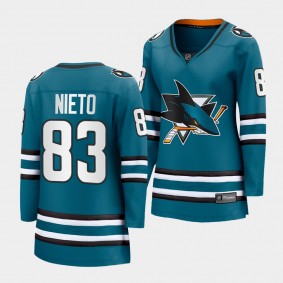 Matt Nieto Sharks 2022-23 Home Premier Breakaway Women Jersey