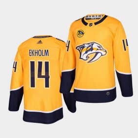 Mattias Ekholm #14 Predators Authentic Home Men's Jersey