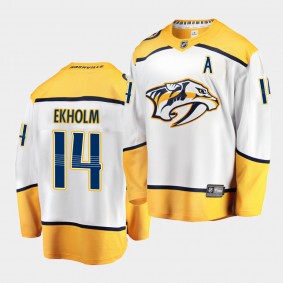 Mattias Ekholm #14 Predators Breakaway Away Men's Jersey