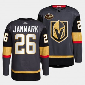 Mattias Janmark #26 Golden Knights Alternate Primegreen Black Jersey 2022 All-Star