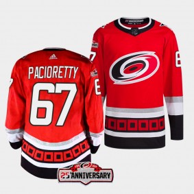 Carolina Hurricanes 2022-23 Alternate Max Pacioretty #67 Red Jersey 25th Anniversary