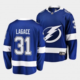 Maxime Lagace Tampa Bay Lightning 2021 Home Men Blue Player Jersey